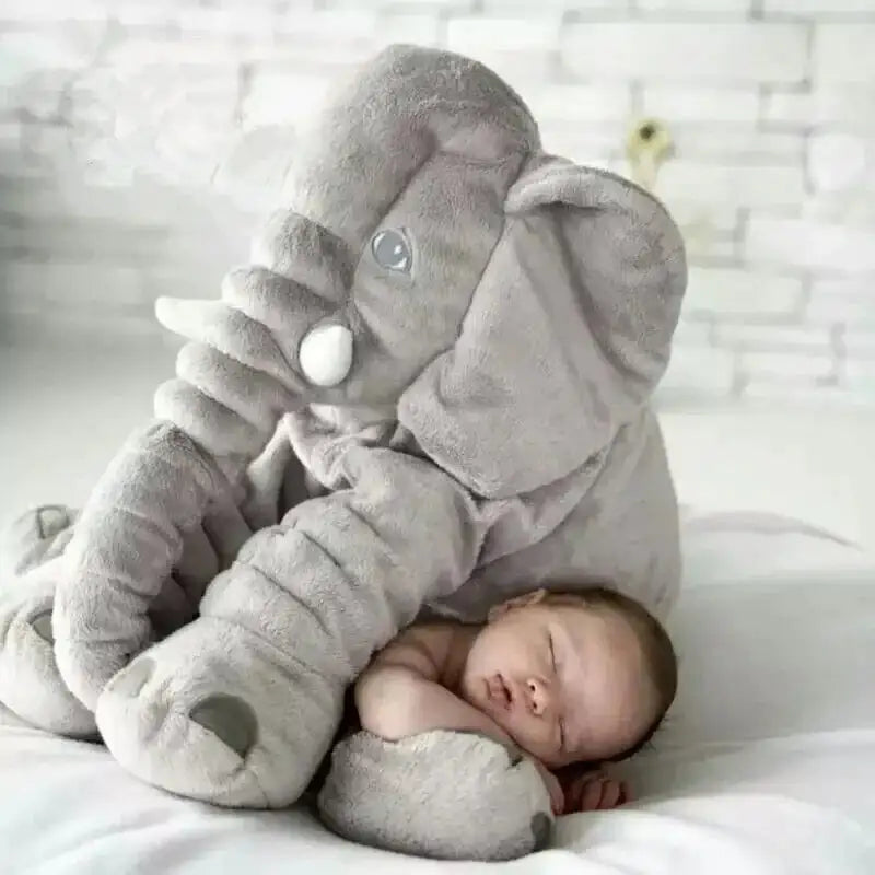 Plush Baby Elephant Cuddle Pillow