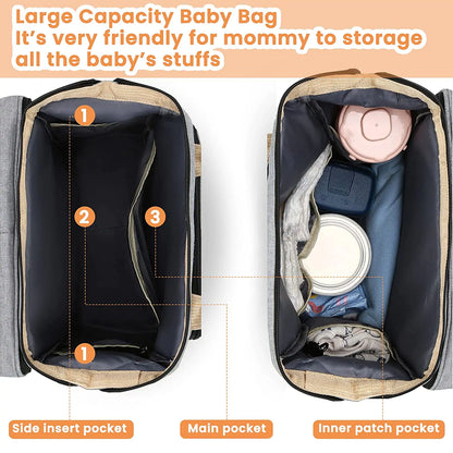 2 In 1 Portable Multifunctional Baby Bed Backpack